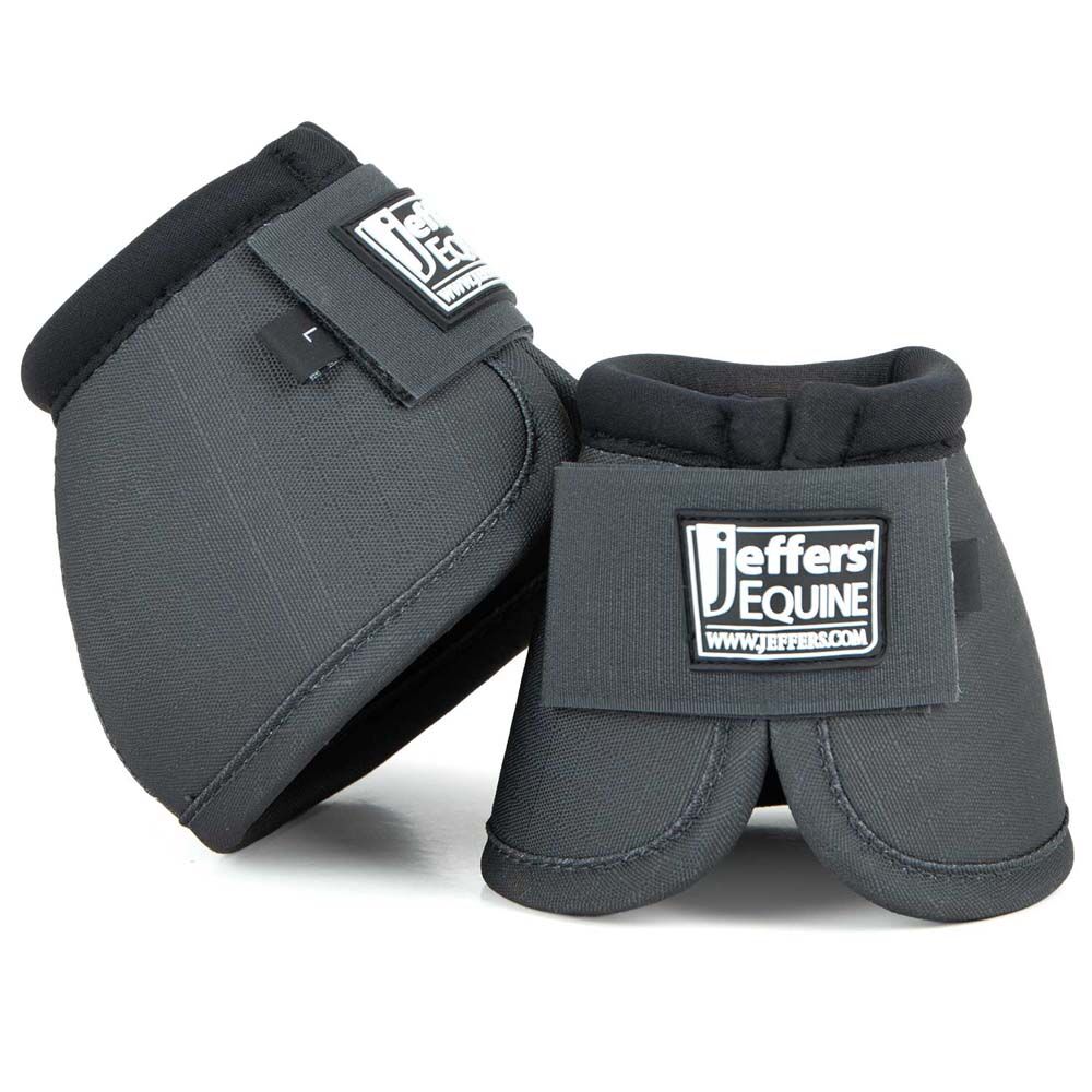 image of Expression No -Turn Bell Boots for Horses - Pair - Grey - Medium
