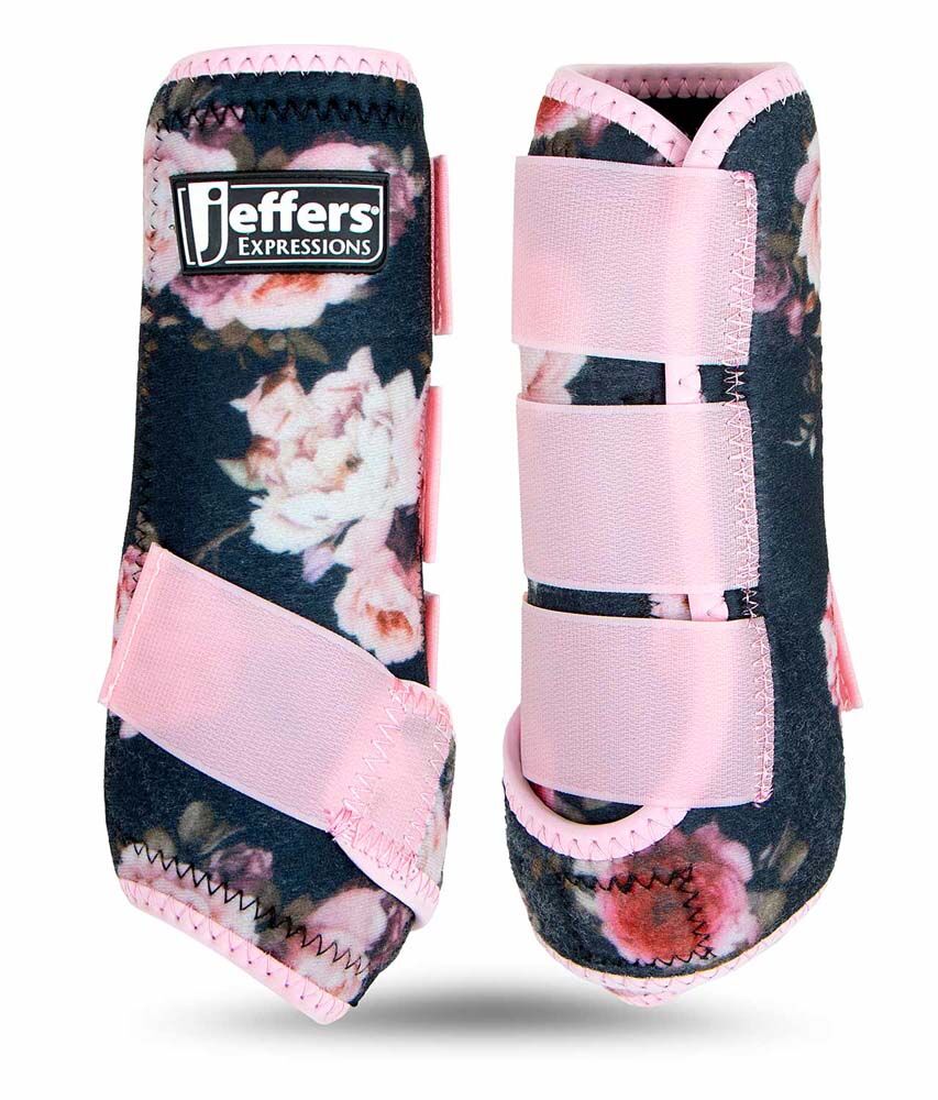 image of Expression Protective Boots for Horses - Pair - Rose Garden - Medium
