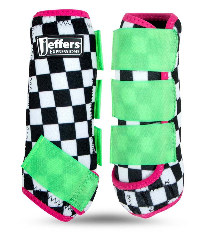 image of Expression Protective Boots for Horses, Pair, Skater Cowgirl, Medium