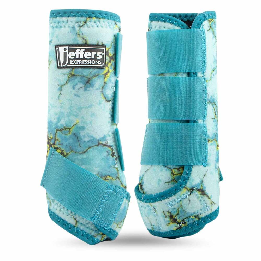 image of Expression Protective Boots for Horses, Pair, Bisbee Blue, Medium