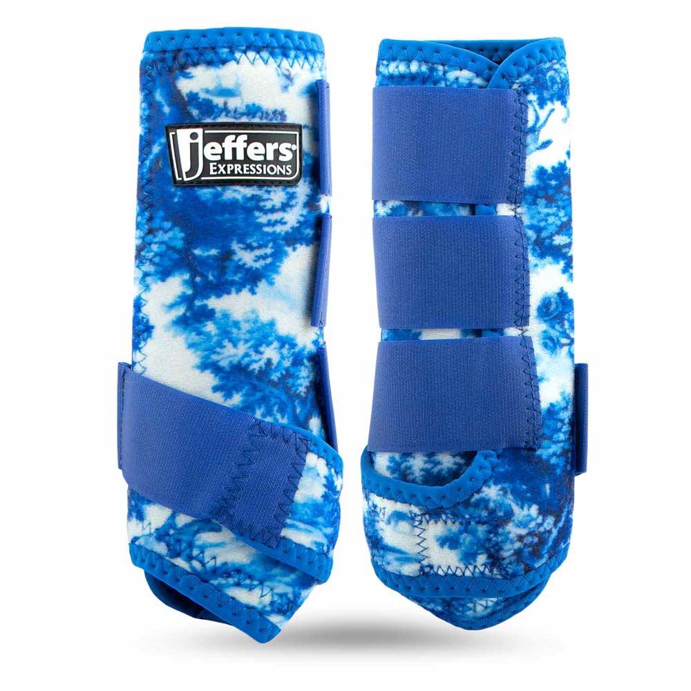 image of Expression Protective Boots for Horses, Pair, Equestrian Toile, Medium