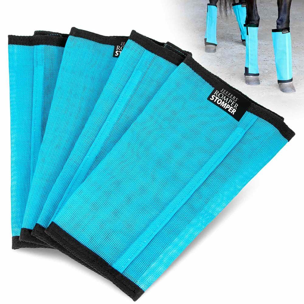image of Romper Stomper  inStomp -Free in Fly Boots for Horses - 4 pk - Turquoise - Medium