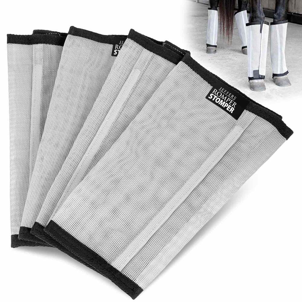 image of Romper Stomper  inStomp -Free in Fly Boots for Horses - 4 pk - Grey - Medium