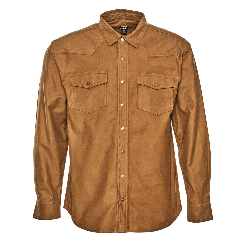 image of Men's Tradesman Moleskin Shirt, Tobacco