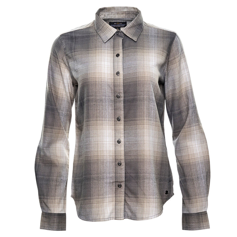 image of Women's Relaxed Fit Flannel Long Sleeve Shirt