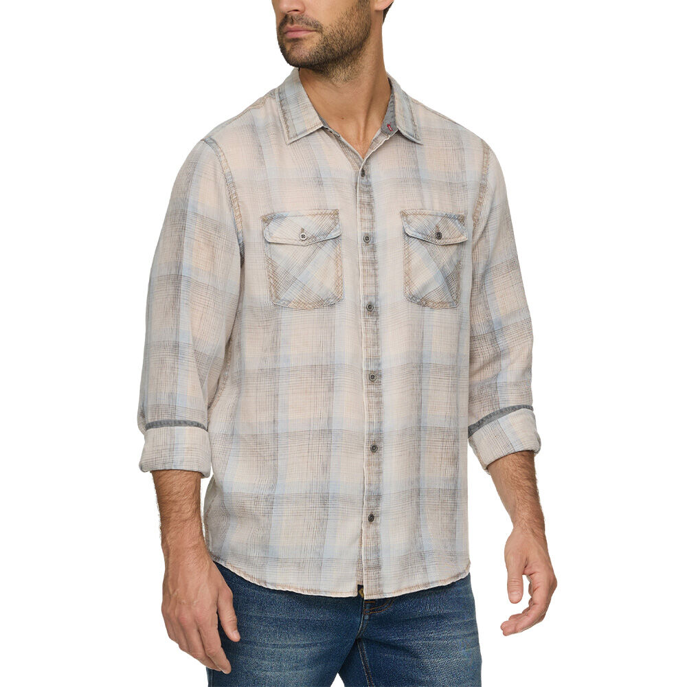 image of Men's Jeremiah Vintage Washed Long Sleeve Shirt
