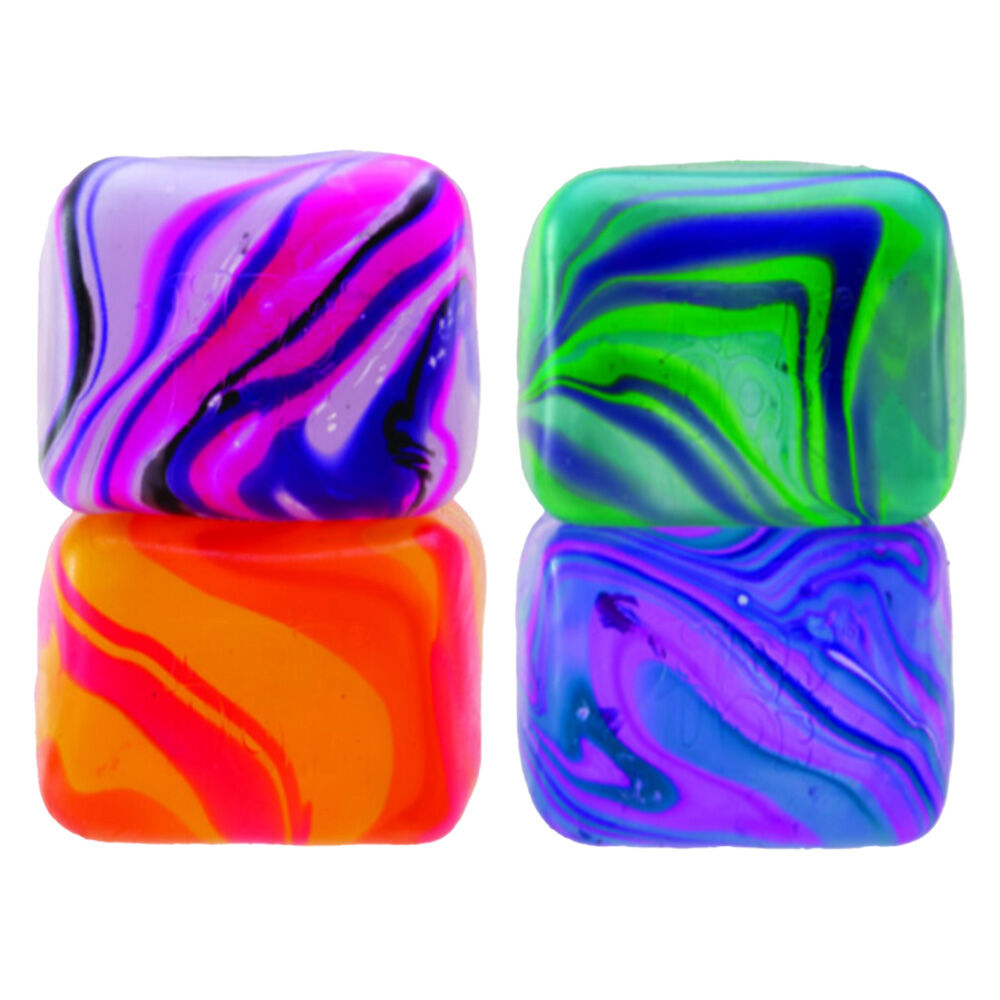 image of Assorted Nice Cube Swirl Sensory Squeeze Toy (Color May Vary)