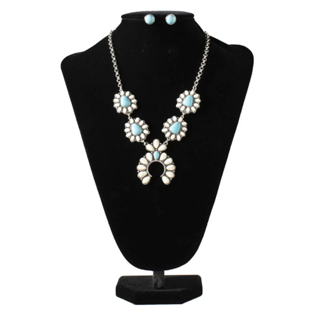 image of Women's Squash Blossom Jewelry Set