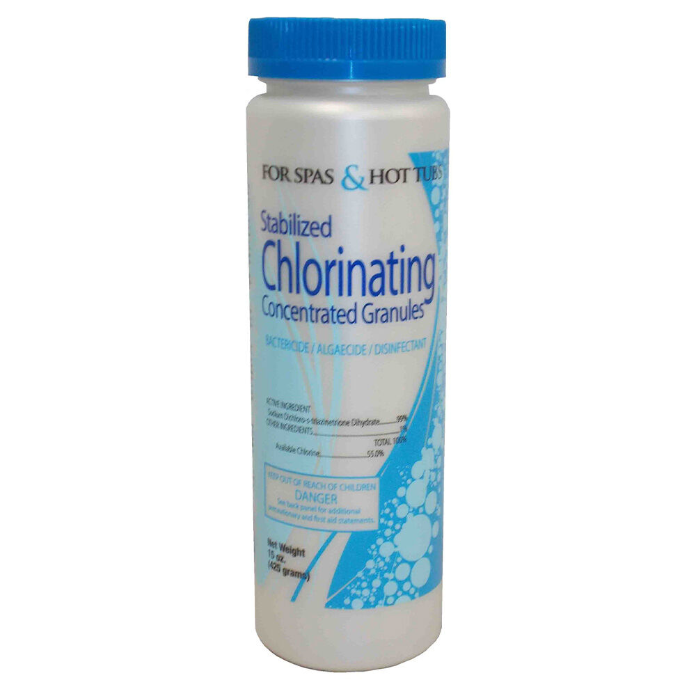 image of Spa and Hot Tub Stabilized Chlorinating Concentrated Granules- 15 oz