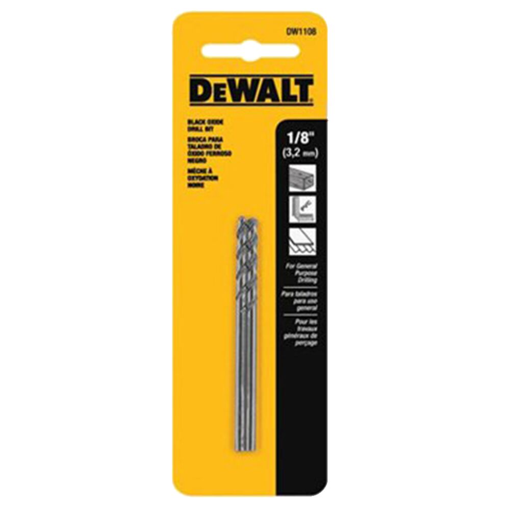 image of Black Oxide Drill Bit, 1/18 in, 2 Pack