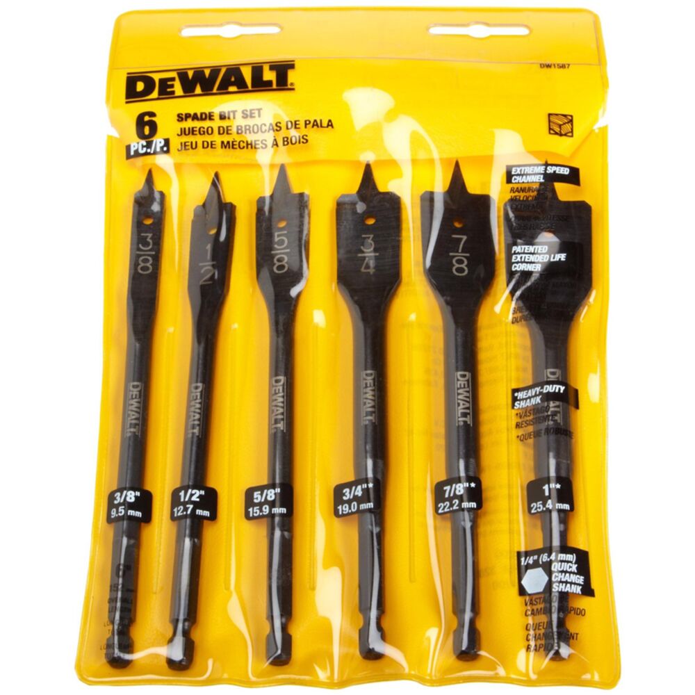 image of Spade Bit Set, 6 piece