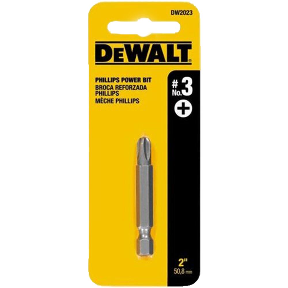 image of Phillips Screwdriver Insert Bit, #3, 2 in