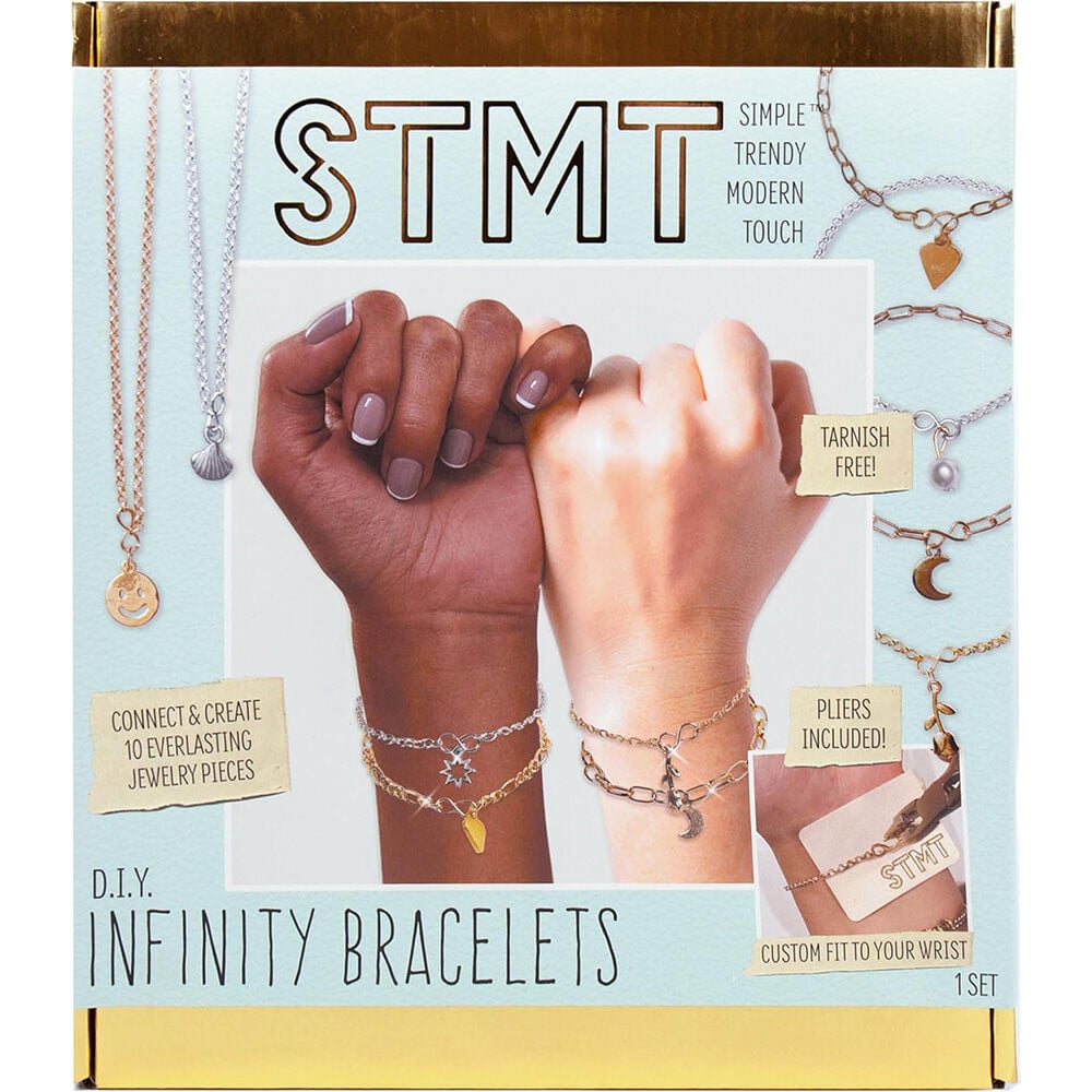 image of DIY Infinity Jewelry Kit, Make 10 Forever Bracelets