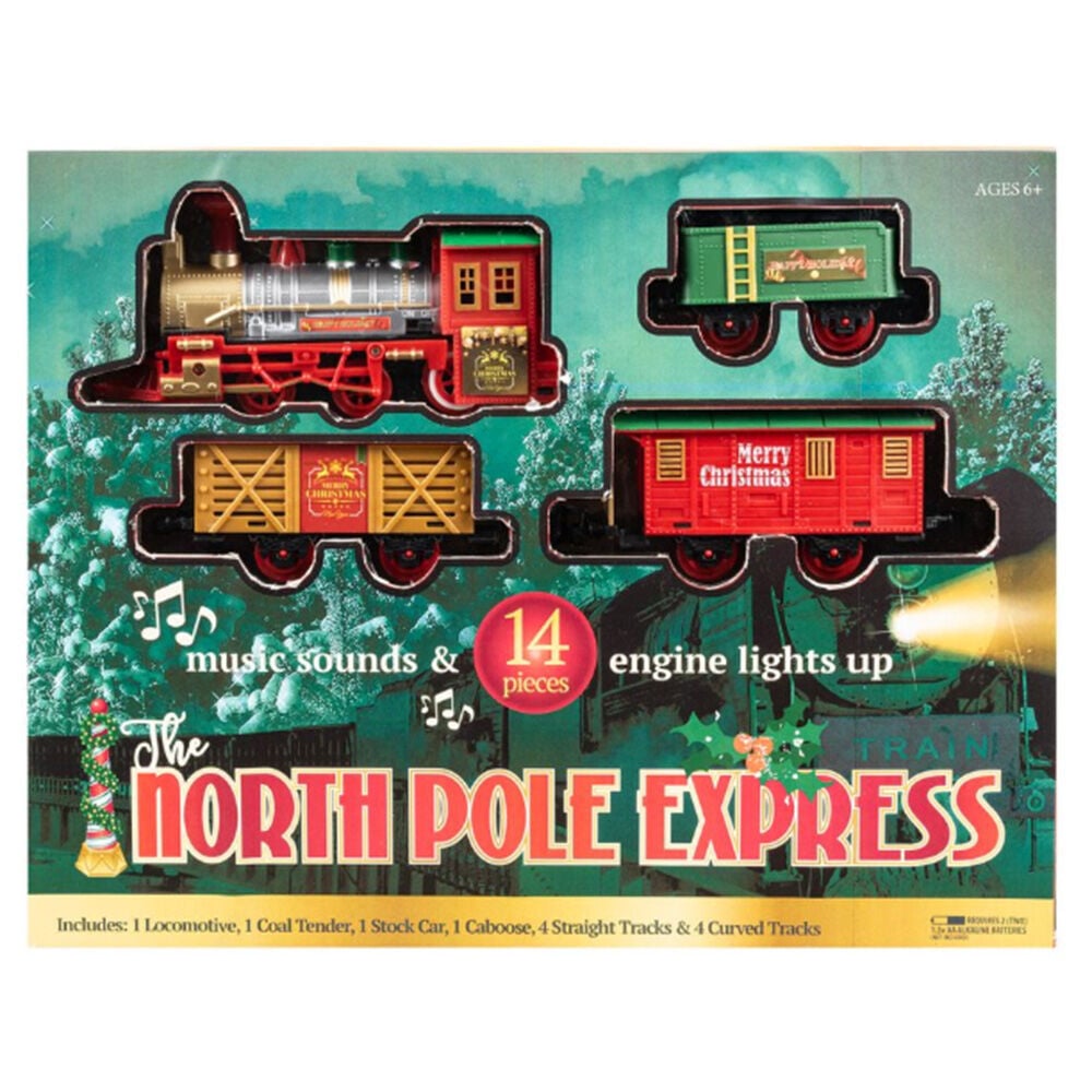 image of North Pole Express 14 pc Train Set