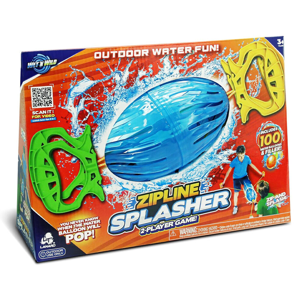 image of Lanard Wet 'N Wild Zipline Splasher