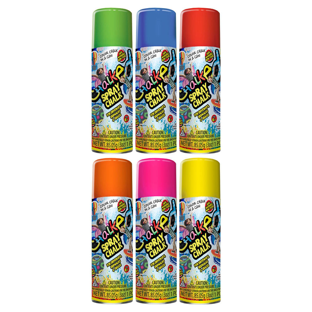 image of Assorted Sidewalk Chalk Spray (Color May Vary)