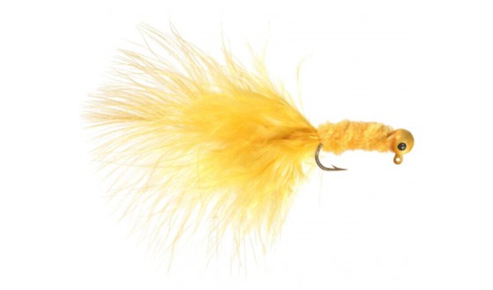 image of Crappie Jig Fishing Lure, 1/32 oz, Yellow