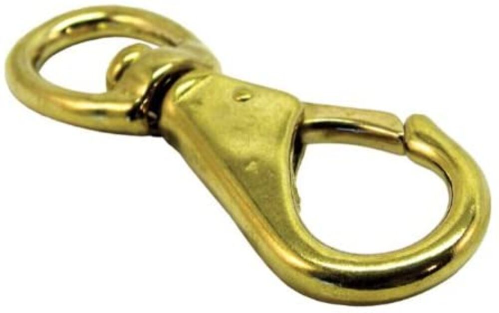 image of Brass 3-3/4-in Eye Snap Swivel