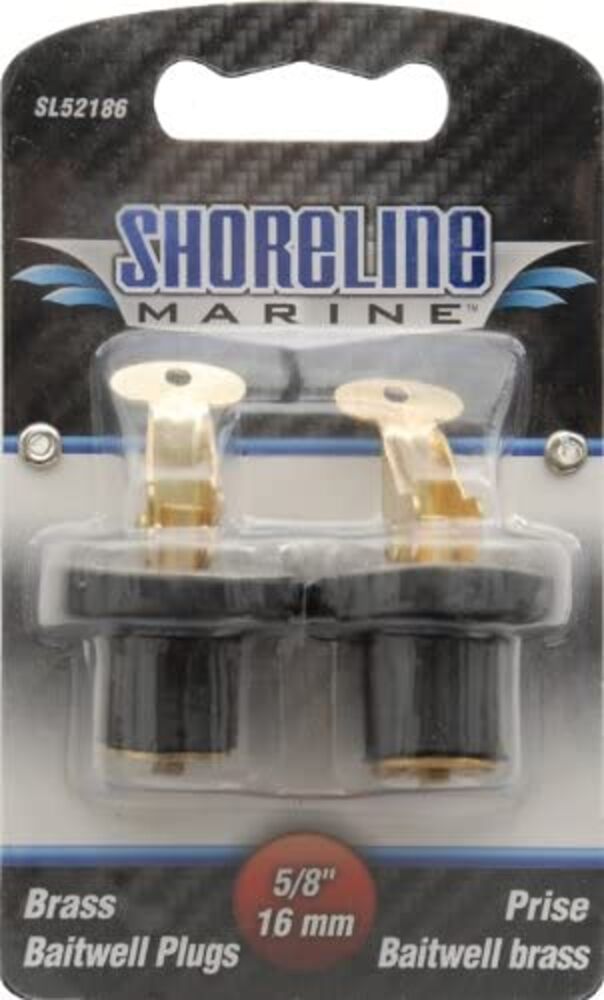 image of 5/8-in Brass Baitwell Plug, 2 pack