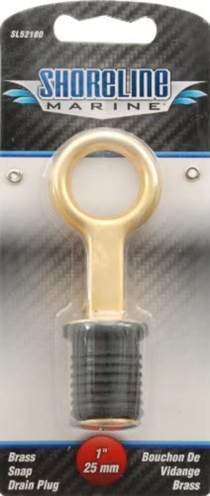 image of 1-in Brass Drain Snap Plug