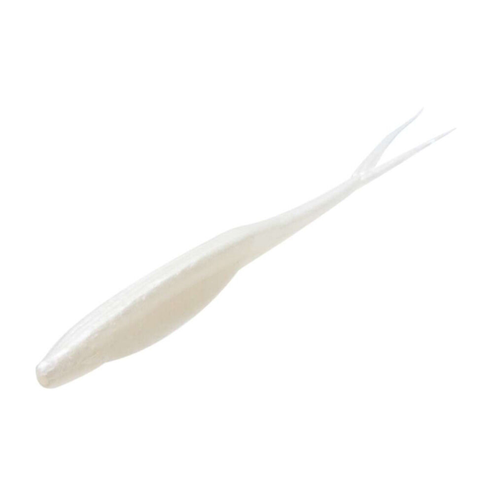 image of 5.25 in Super Fluke, Fishing Lure, Pearl, 10 pk