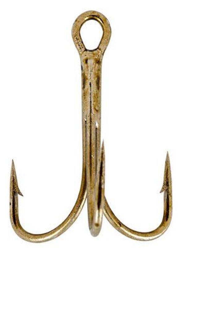 image of Bronze Treble Hook, #2, 4 pack