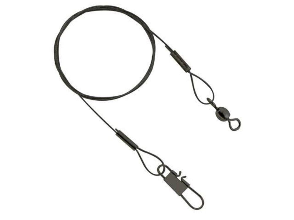 image of 24-in Black Leader, 45-lb Test, 2 pack