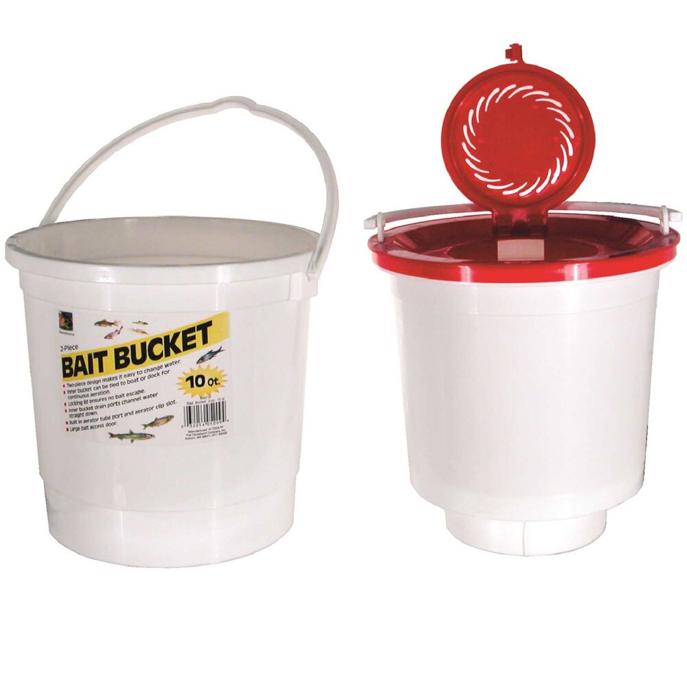 image of 2-piece 10-qt Bait Bucket