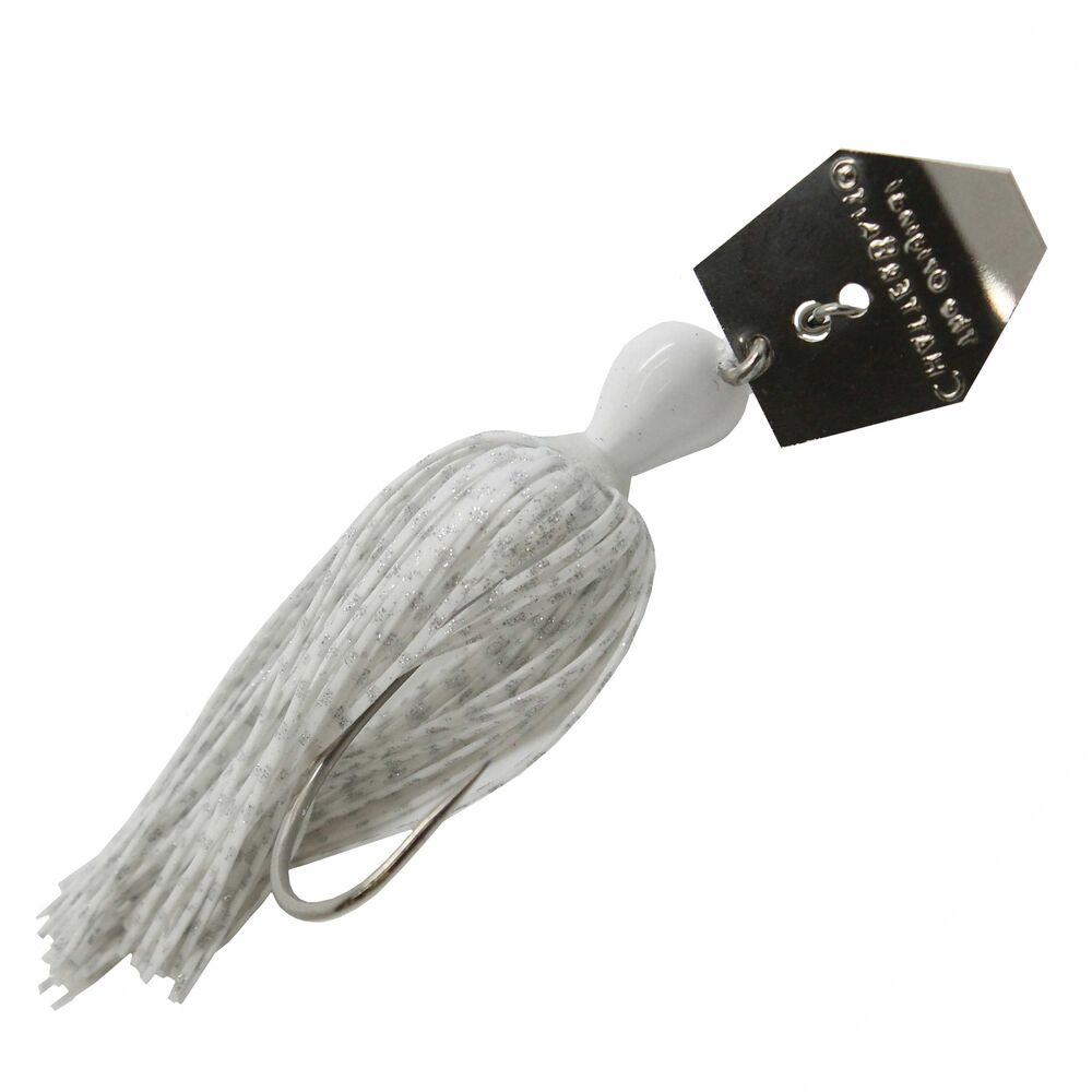 image of ChatterBait White Fishing Lure, 3/8 oz