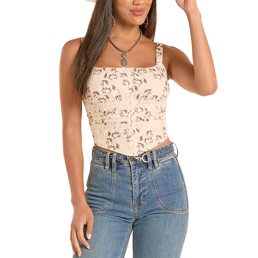 image of Women's Horse Print Tank Top
