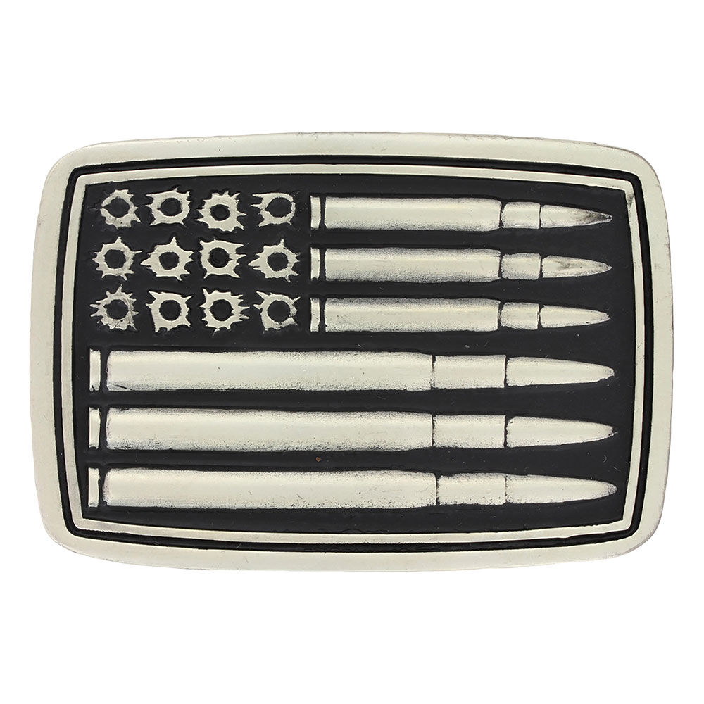 image of Silver Bullet Flag Attitude Buckle