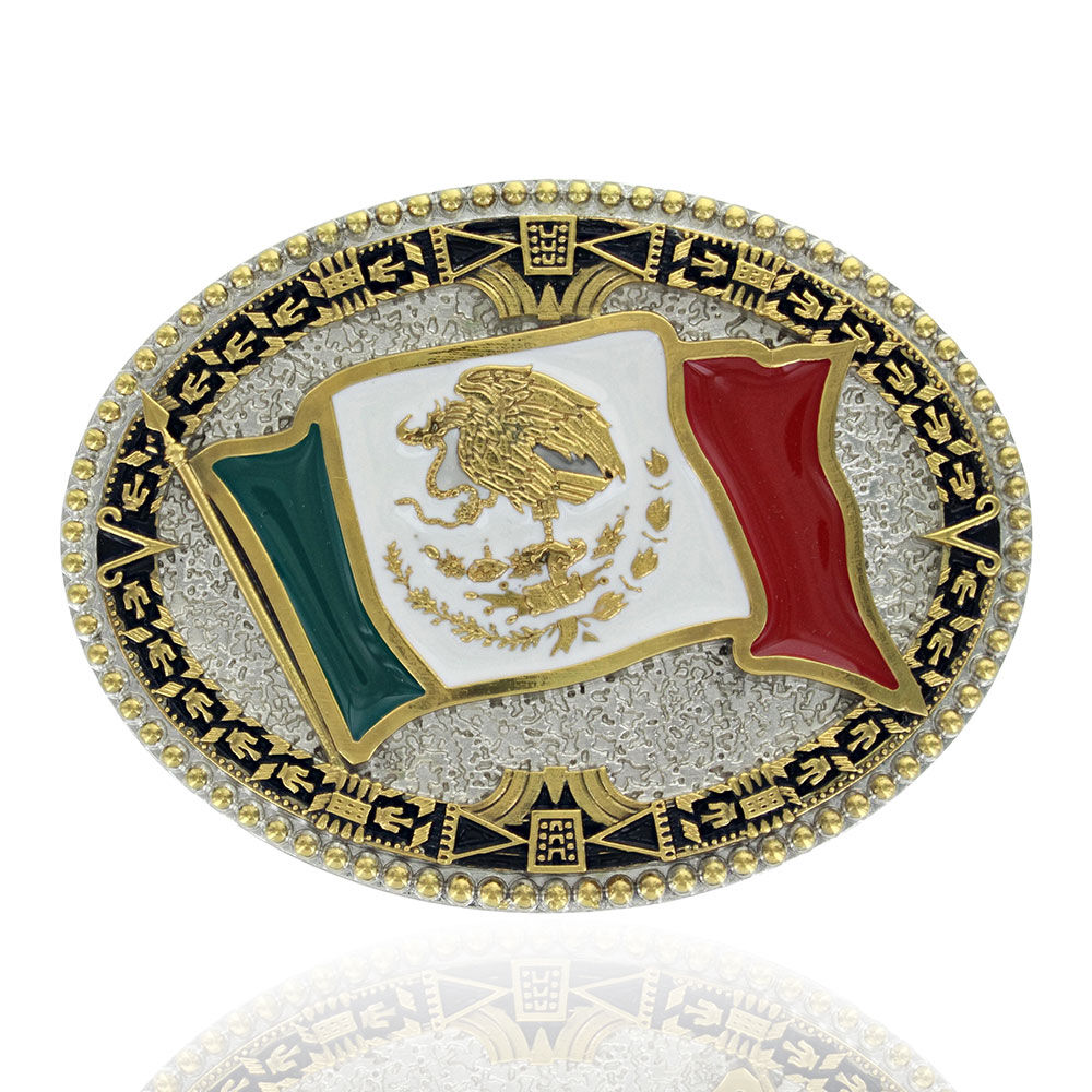 image of Grand Mexican Flag Attitude Buckle