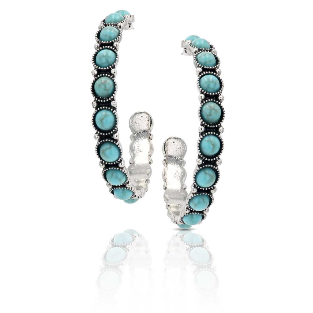 image of Take a Turn Turquoise Attitude Earrings