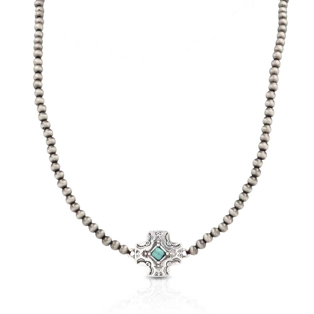 image of Western Star Turquoise Beaded Attitude Necklace