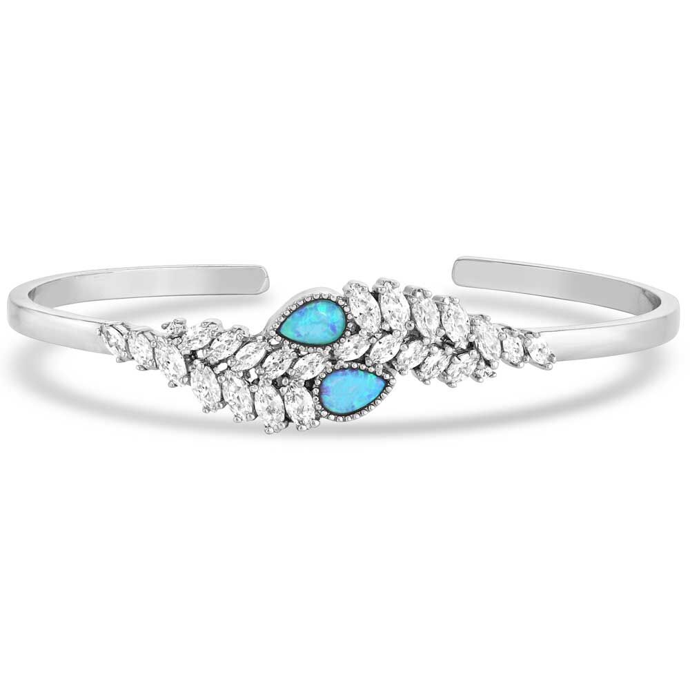 image of Mystic Falls Opal Crystal Cuff Bracelet