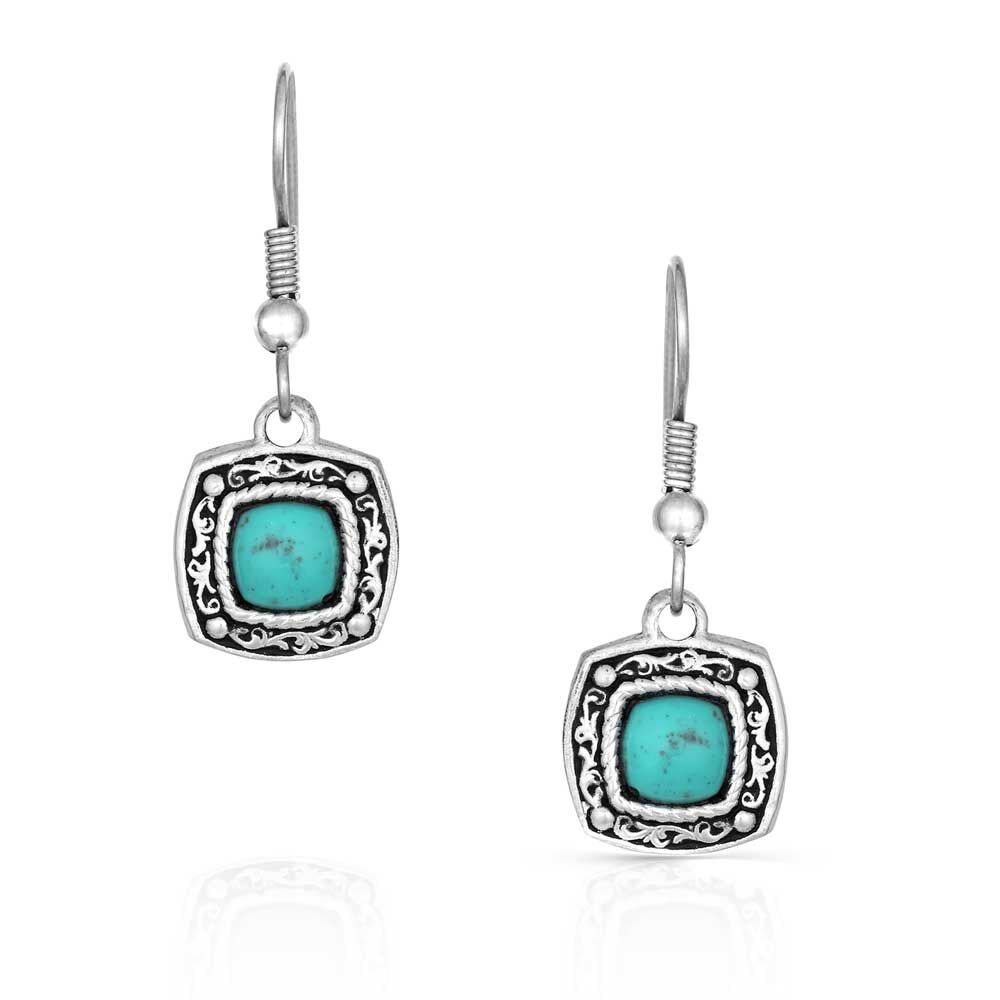 image of Blue Earth Turquoise Drop Earrings