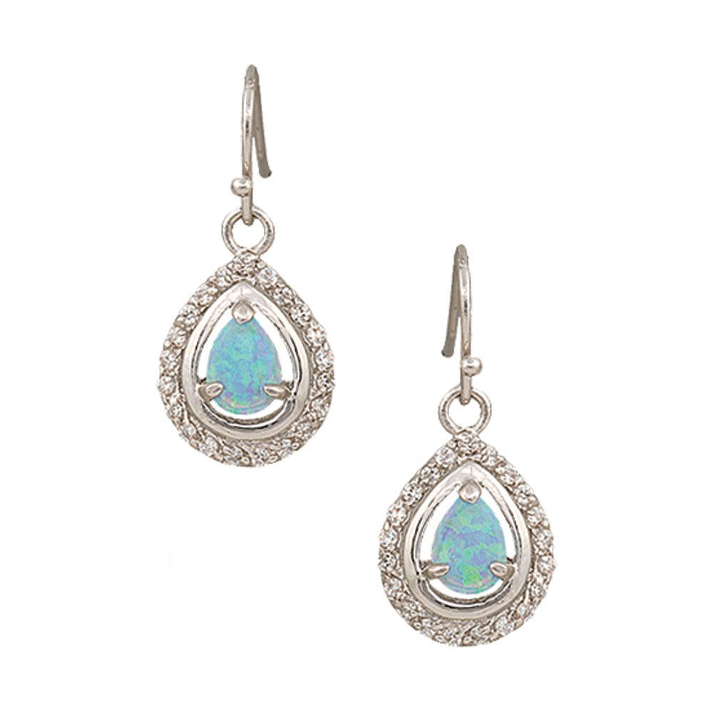 image of River Lights on Ice Teardrop Earrings