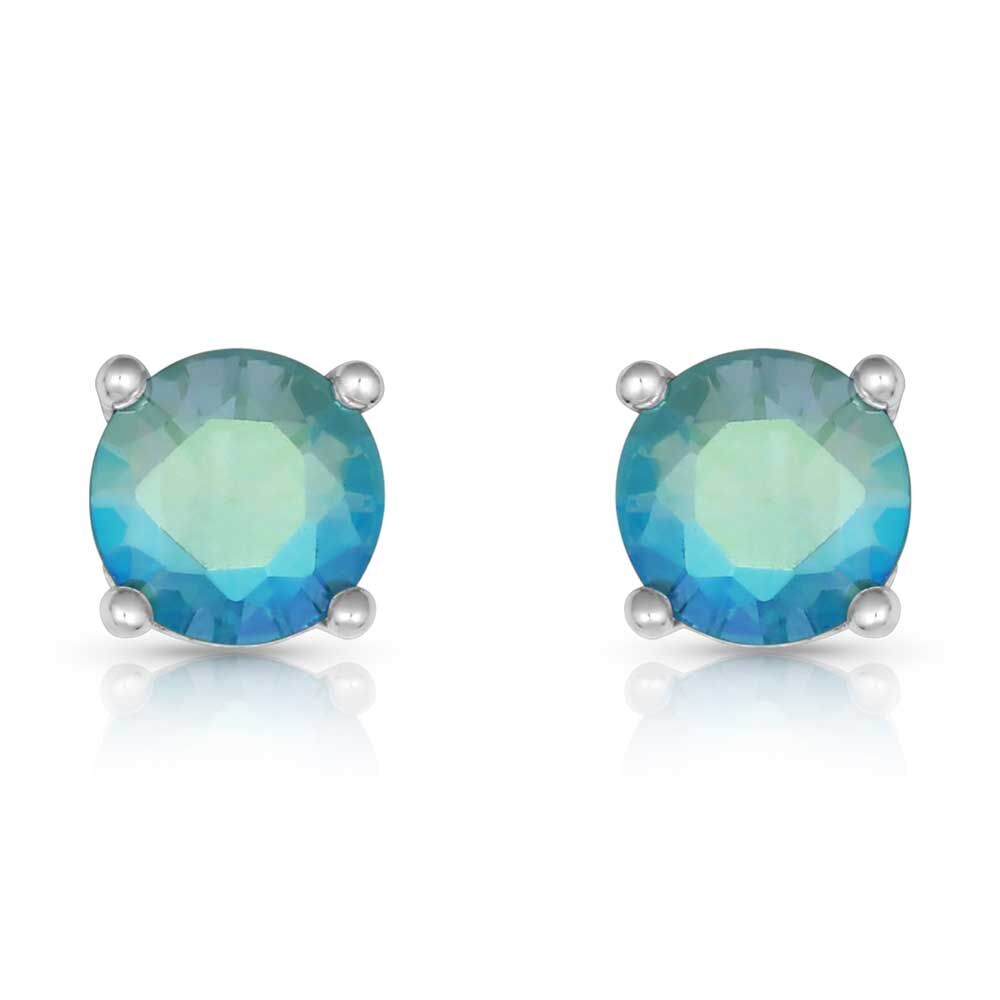 image of Luminescent Blue Post Earrings