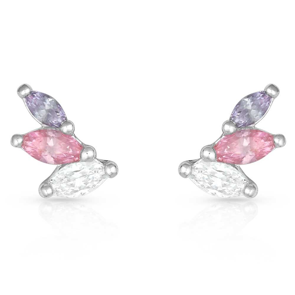 image of Flared Cluster Wing Earrings