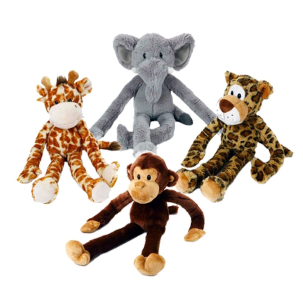 image of Swingin' Safari Plush Dog Toy, Animal May Vary
