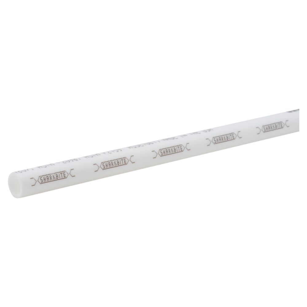 image of Pex Pipe Straight Length, White, 1/2-in x 5-ft