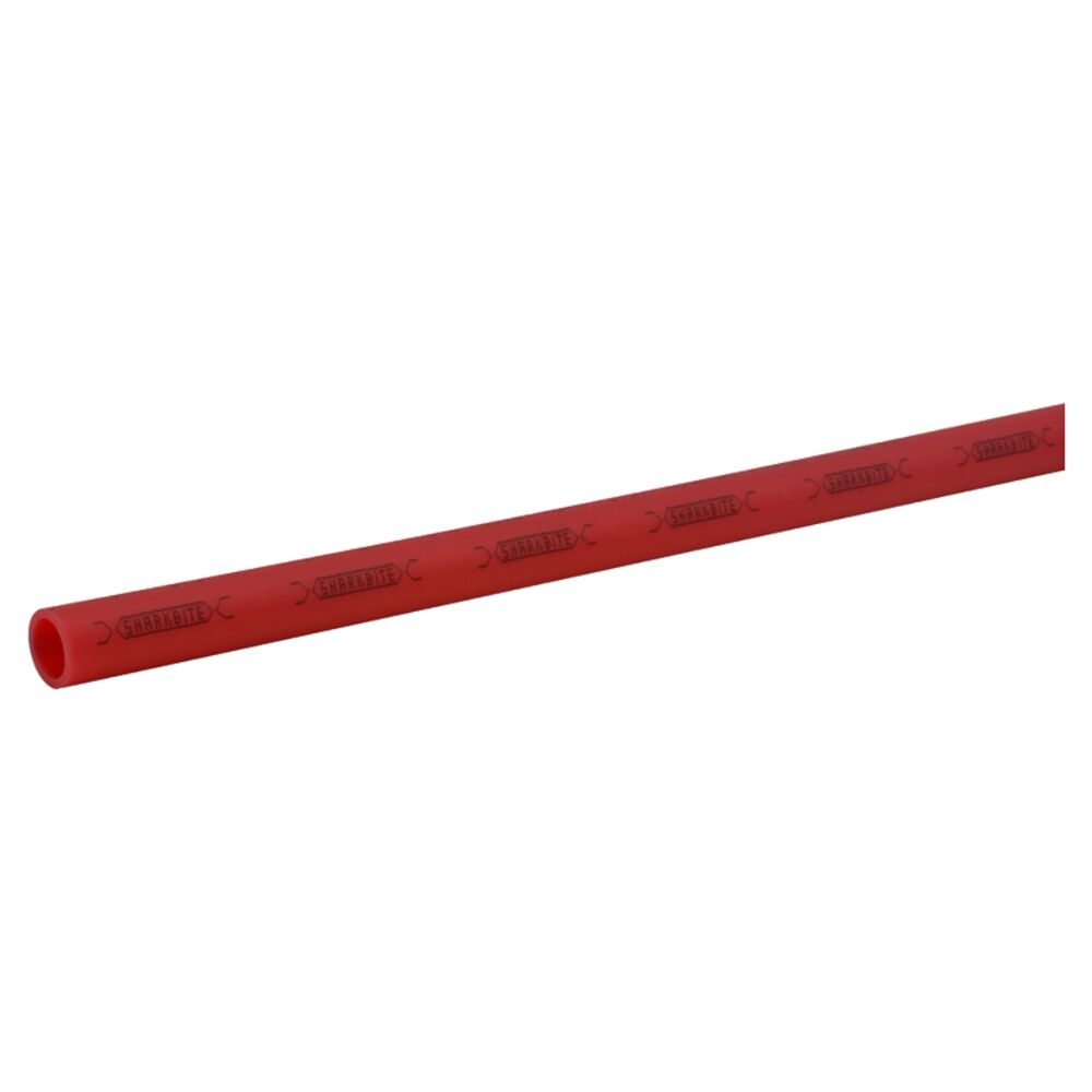 image of Pex Pipe Straight Length, Red, 1/2-in x 5-ft