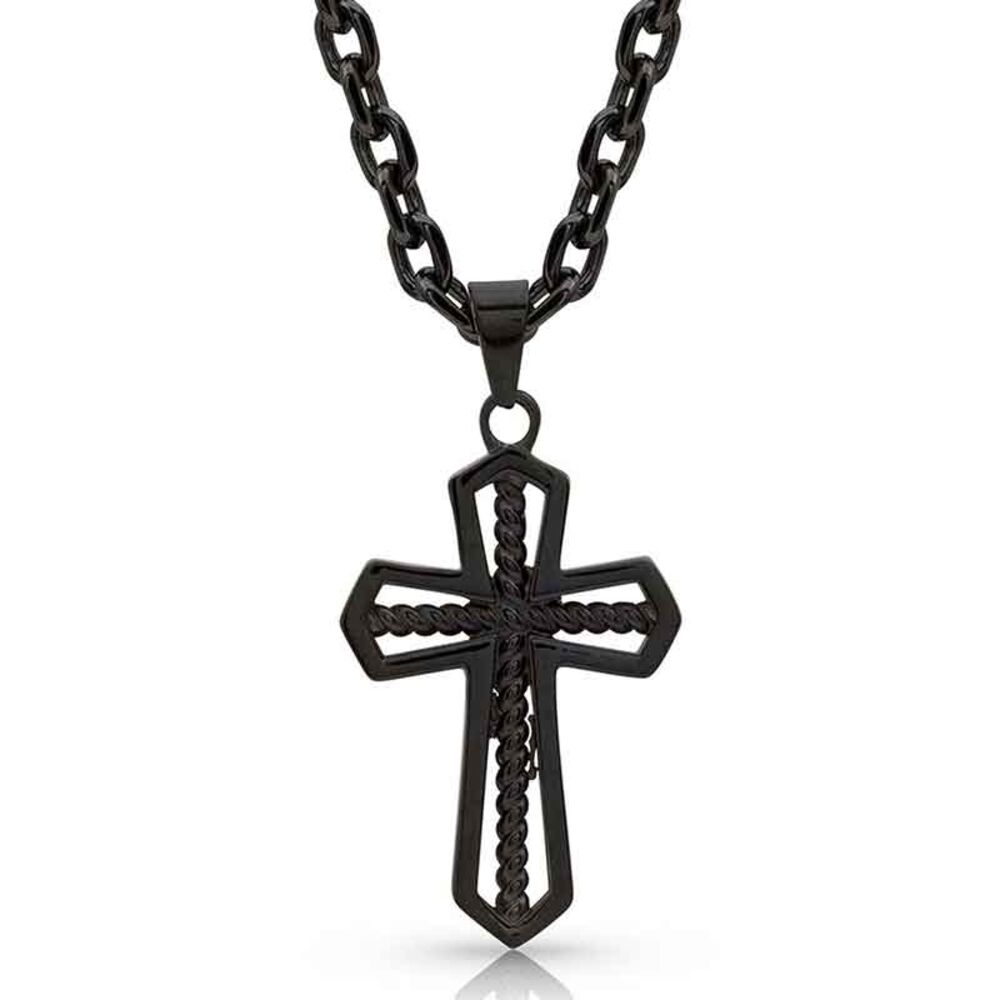 image of Through the Darkest Night Cross Necklace