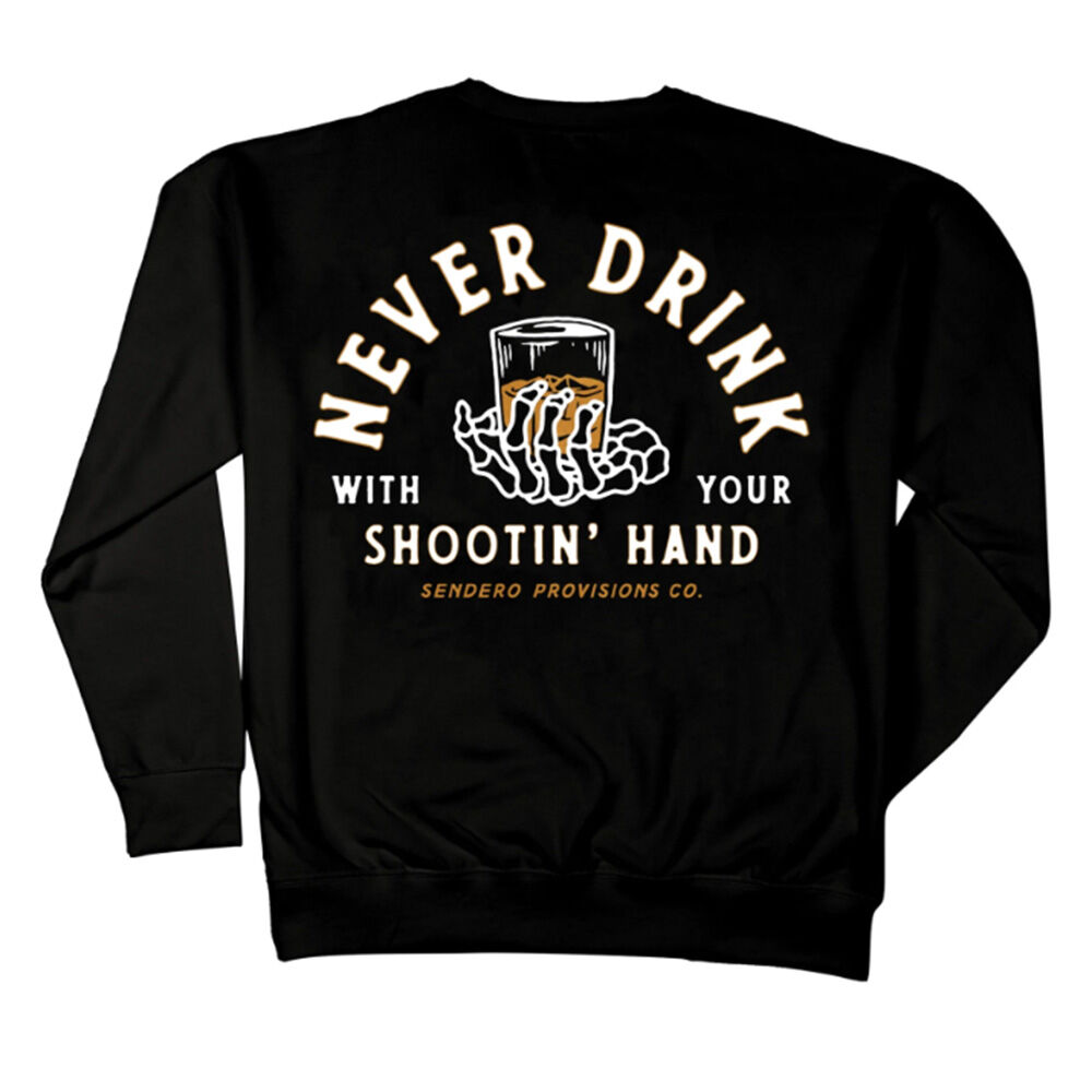 image of Sendero Provisions Co. Men's Sweatshirt- Shootin' Hand