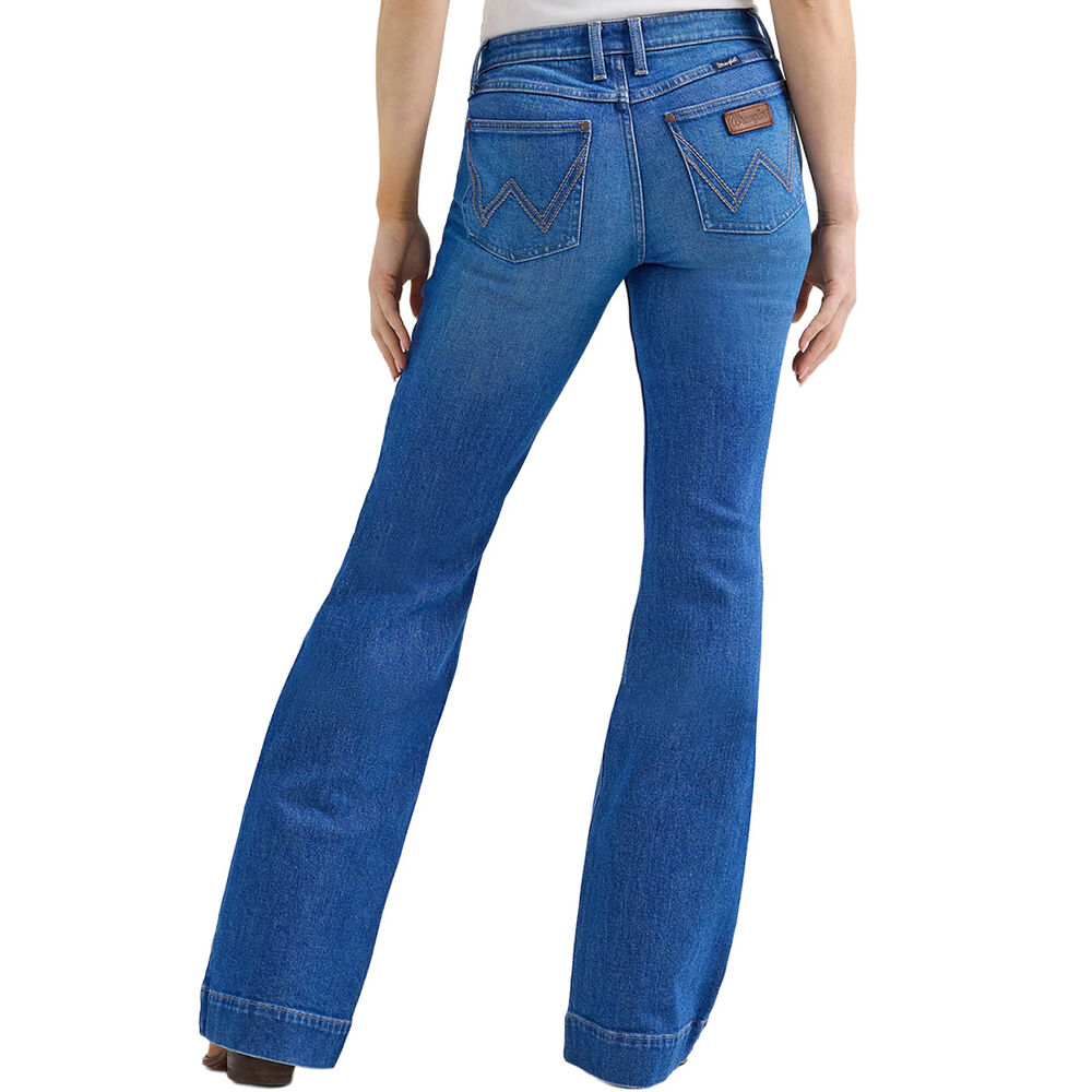 image of Wrangler Women's Retro Mae Wide Leg Trouser Jean- Lucy