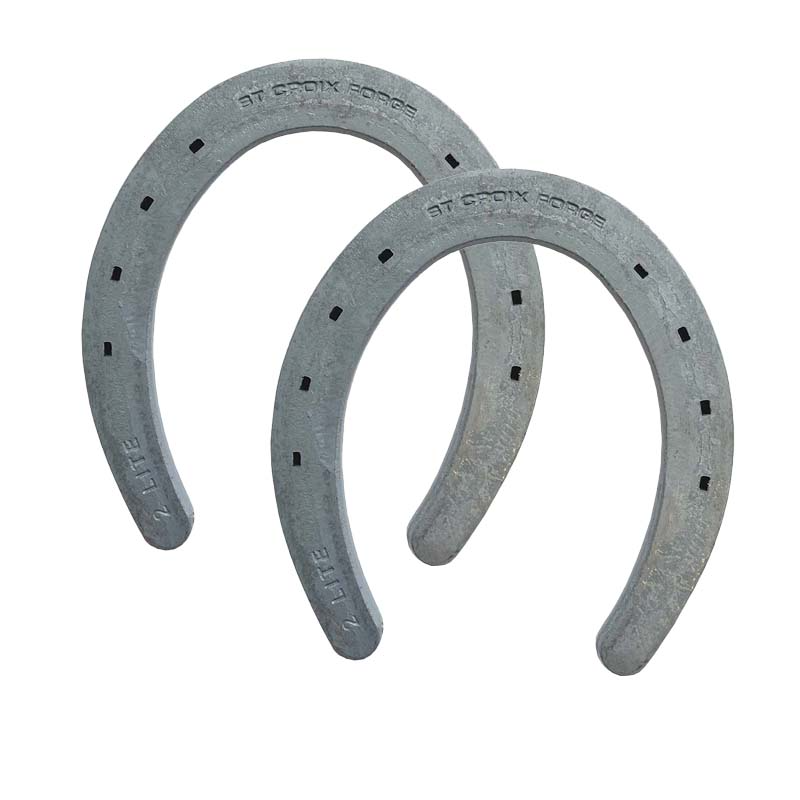 image of Lite Rim V-Crease Horseshoe, Size 2, 12 ct